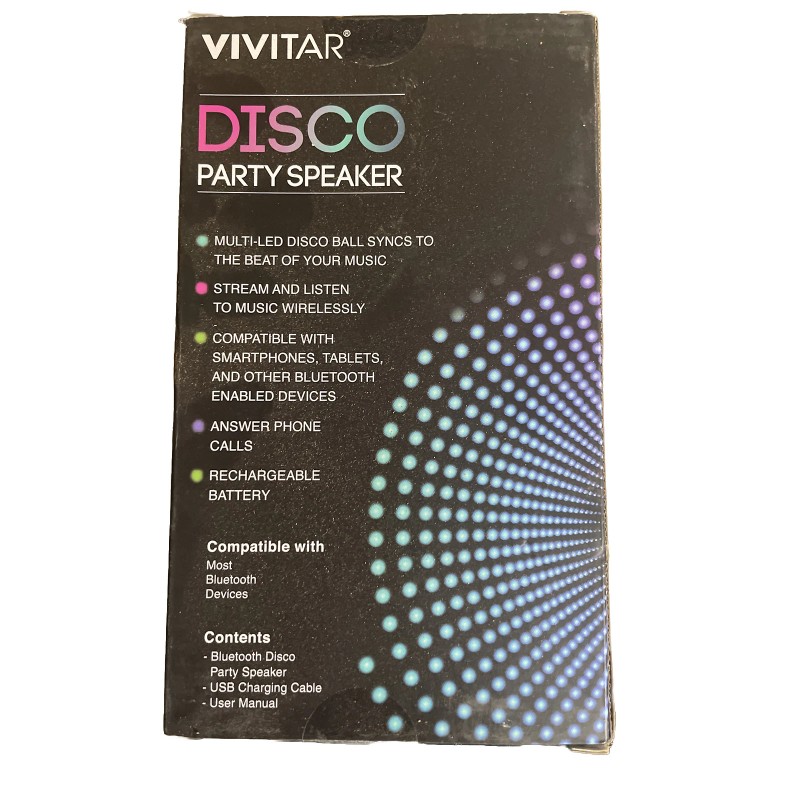 vivitar disco party speaker