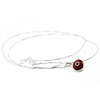 Silver Evil Eye Protection Necklace with RED Evil Eye Charm