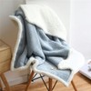 Spring and Autumn Warm Soft Flannel Blanket for Women Wearable