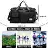 Gym Duffle Bag with Shoe Compartment Wet Pocket, Weekender Travel