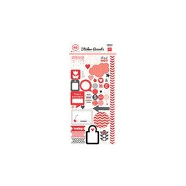Echo Park Red Mini Theme Sticker