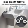Cionyce 6 Pcs Sink Overflow Ring, Bathroom Sink Overflow Cover