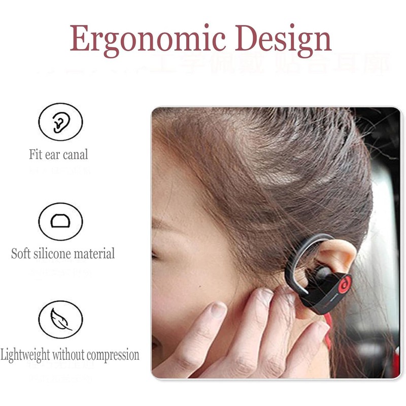 10-Pack Black Double Flange EarTips Compatible with Beats Powerbeats 3