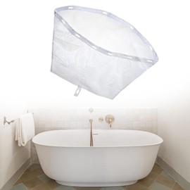 Generic Filter Net Bag Debri Attachment Net Bag Accessory Easy Clean Compatibility Hot Tub Mesh Skimmer White SPA Parts, 65cmx34cm