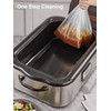 SMARTAKE Electric Roaster Liners, 2 Count Disposable Roaster Liners, Fits