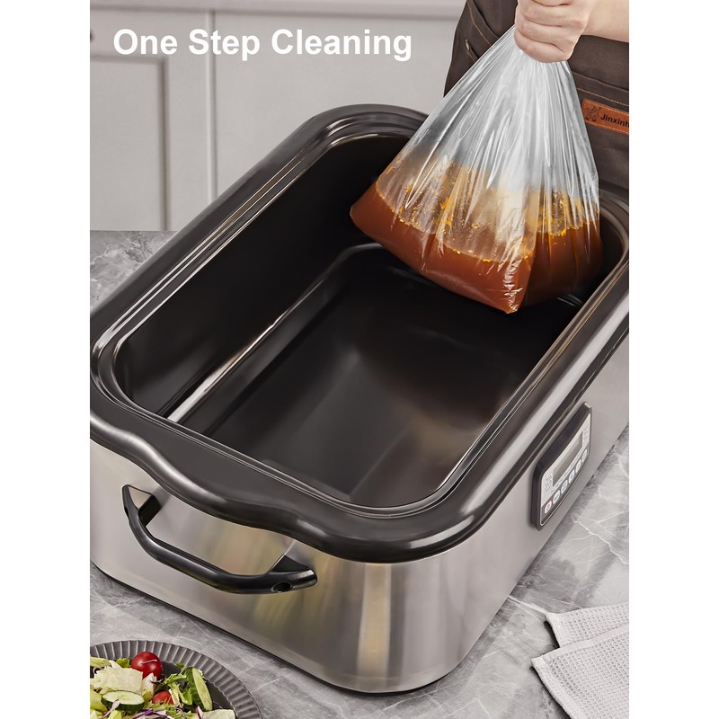 SMARTAKE Electric Roaster Liners, 2 Count Disposable Roaster Liners, Fits