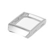 WOONEKY Watch Silver Case TPU Frame Protector Protective Cover Fingerprint