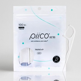 Piico Silky Floss Pick Double line design for easy interdental cleaning Durable and additive-free. Adult Pack of 100