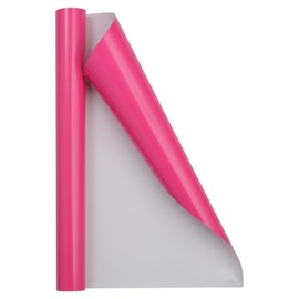 JAM Paper Gift Wrap - Glossy Wrapping Paper - 26.3 Sq Ft (17 in x 18 Ft) - Glossy Fuchsia Pink - Roll Sold Individually
