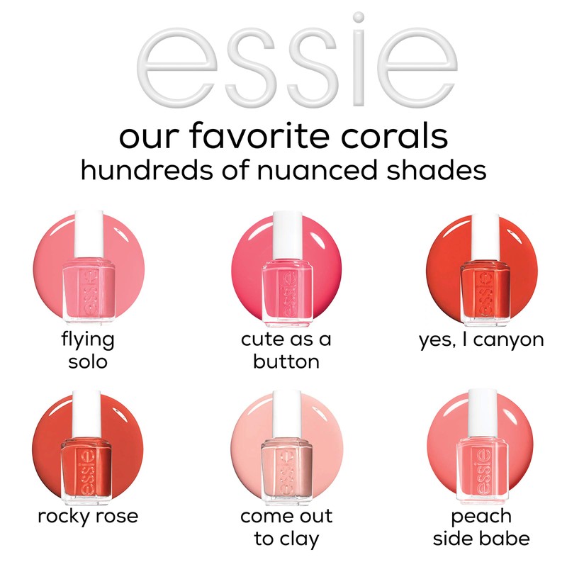essie nail polish, rocky rose collection, glossy shine finish, set