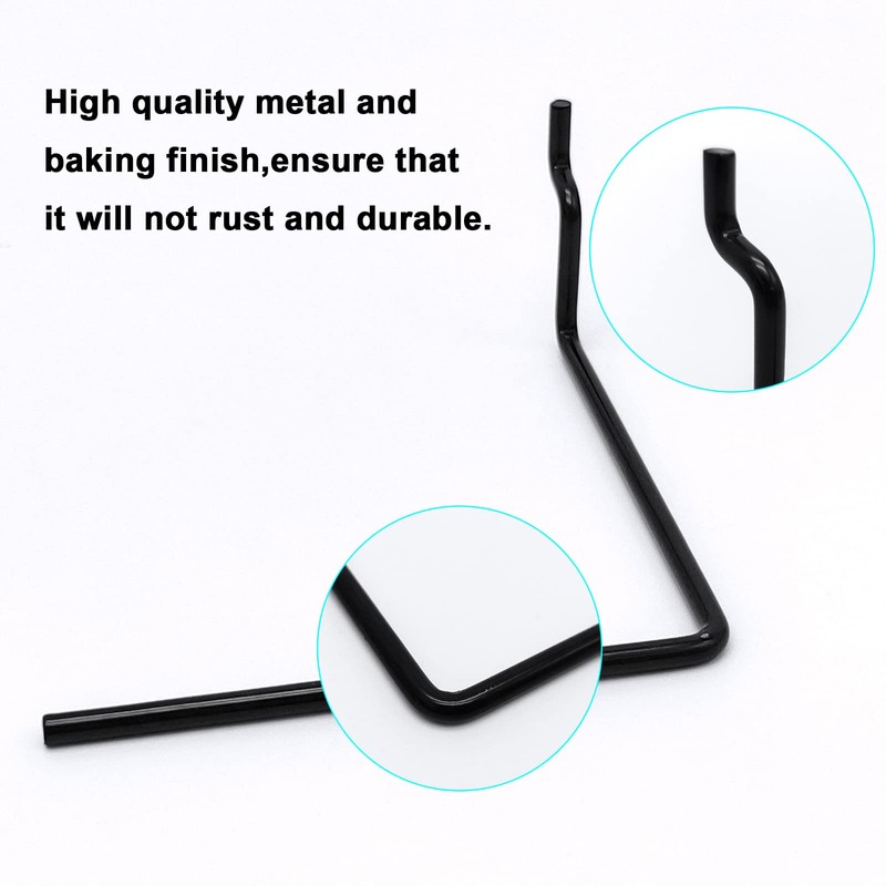 5 Pack Extendable Pegboard Paper Towel Holder,Pegboard Hook for Workshop,Garage,Kitchen,Laundry