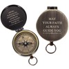Baptism Gifts for Boys Men - Engraved Compass Christian Gifts