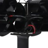 6 Blades Heat Powered Stove Fan Dual Head Fireplace Fan