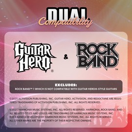 Hyperkin Hyper Strummer Wii Guitar Controller Wireless Game Guitar Compatible with Guitar Hero and Rock Band Games (excluding Rock Band 1) with Strap