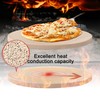 LAMPIZZERIA 14" Round Cordierite Pizza Stone for Baking, Camping &
