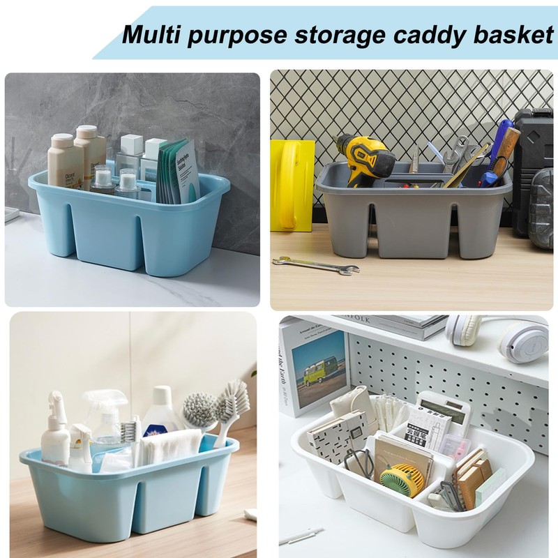 MINDFARGE Portable Heavy Duty Compartment Storage Shower Caddy Basket, Large
