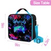 WOBAGMEN Insulated Lunch Box Container for School, Work (blue youxi)