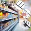 1 Pcs Retail Gondola Shelf Front Wire Fence Guard, Black,