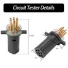 7865L 7-Way Round Pin Tractor Trailer Circuit Chaser, Truck 7