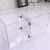 Acrylic Fish Tank Divider Aquarium Divider with 8 Suction Cups