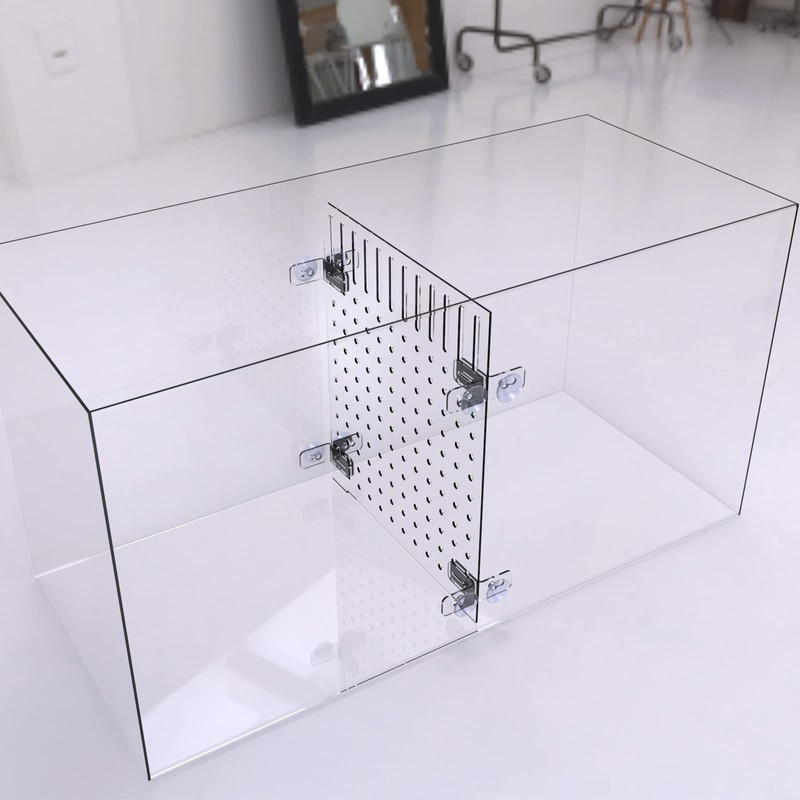 Acrylic Fish Tank Divider Aquarium Divider with 8 Suction Cups