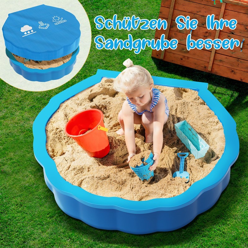 Sandpit Cover, Sand Shell Cover, 100 x 15 cm, Shell