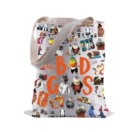 Cartoon Animal Comedy Movie Tote Bag Raglan Family Lover Shopping Bag for Fans (LIMIT)