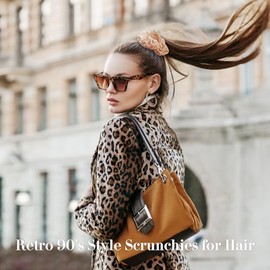 Lolalet Scrunchies Velvet Gomas para el Pelo