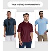 ZITY 7 Pack Mens Polo Shirts with Pocket Moisture Wicking