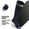LEAKDRY KneeHigh Waterproof Socks 3Lyr Merino Wool, Warm & Breathable.NylonExterior,
