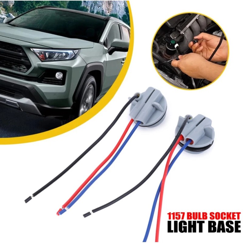 Unbranded 2PCS 1157 2357 LED Pig Tail Plug Stop Brake