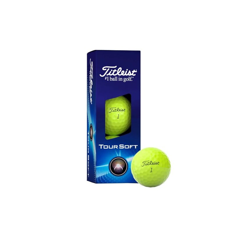 Titleist Golf Balls 24 Tour Soft YELLOW 3P T4114S-3PJ Sleeves