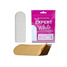 STALEKS PRO 30pcs Disposable White Foot File Refill for Foot Scraper Base Pedicure Grater Expert White 10 (180 Grit, 1 Unit, 180 Grit)