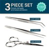 O'Creme Stainless Steel Precision Kitchen Culinary Fine-Tip Tweezer Tongs 6-1/2