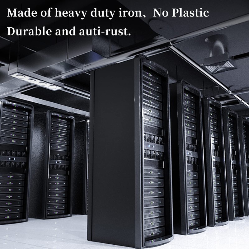 1U Blank Panel Rack Mount Spacer Filler Panel 19" Black