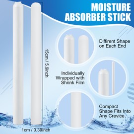 Timgle 20 Pcs Diatomaceous Drying Stick for Silicone Toys Reusable Water Absorbing Stick Made from Diatomite Desiccant Bar for Moist Air in Sandwich Layer Inside Items, Kitchen Bathroom (5.91 Inch)