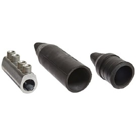 NSI Direct Burial Splice Kits with Rubber Cover, 2/0 AWG - 500 MCM Wire Range, 3.19" Length