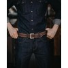CHAOREN Brown Leather Belt Men, 38mm Mens Belts Casual, Everyday
