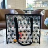 Polka dot Women Waterproof PVC Clear Tote Bags Shoulder Handbag