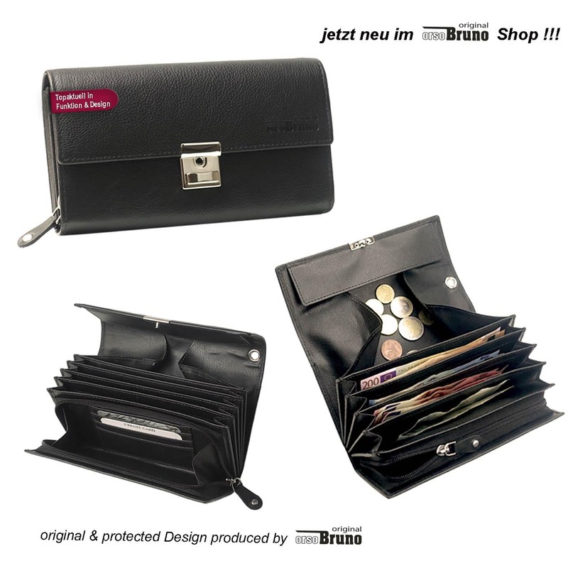 Waiter's Bag Leather Black for Waiter's Purse Sturdy Waiter's Holster