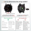 MDBBLBM Silicone WatchBand Compatible With Fenix 8 AMOLED 43mm/7S/6S/5S, 20mm