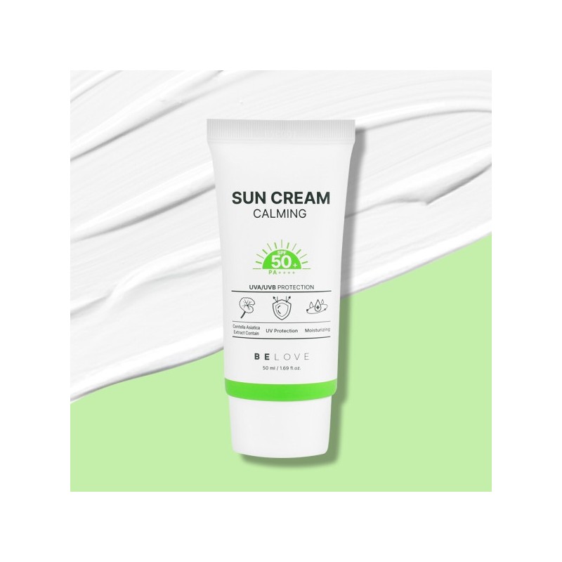 Be Love Calming Sun Cream 50ml SPF50+ PA++++ Mild, non-irritating