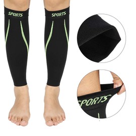 Calf Compression Sleeves for Shin Splints,Shin Splint and Calf Support Brace Compression Calf Guards Leg Sleeves Support Sleeve for Shin Pain, Leg Cramps and Circulation(Medium Size-Black)