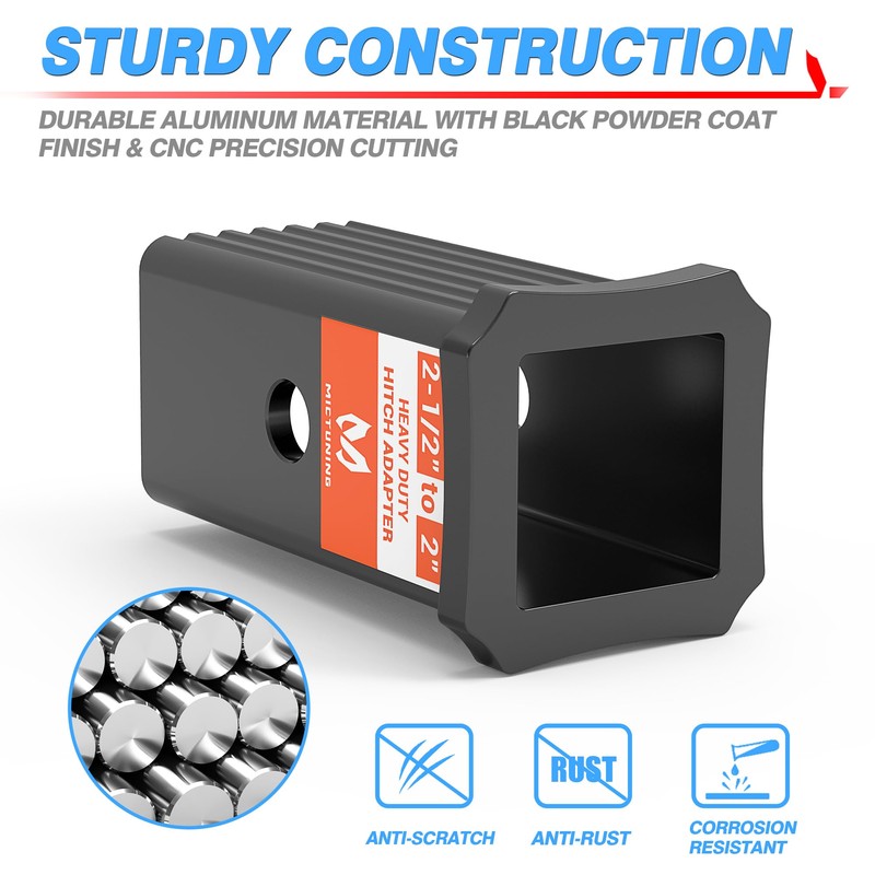 MICTUNING Upgraded 2-1/2 inches Class V to 2 inches Class