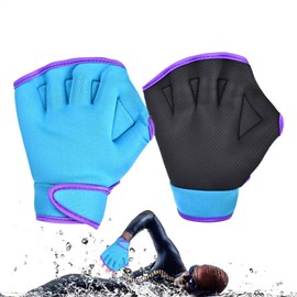 Swimming Gloves for Men - Webbed Gloves Aquatic Mittens | Rubber Mittens Diving Gear for Helping Upper Body Resistant, Water Resistant Training
