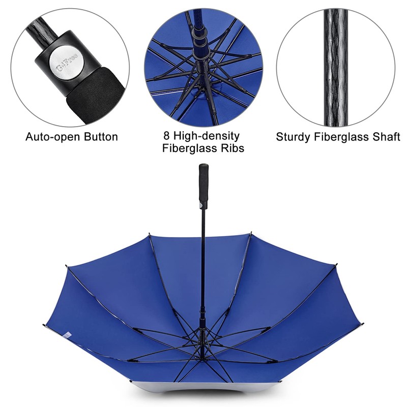 G4Free 54 Inch UV Protection Golf Umbrella UPF 50+ Large