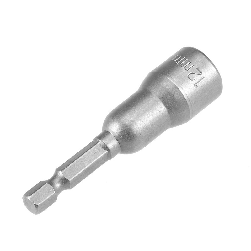 sourcingmap 1/4" Quick-Change Hex Shank 12mm Magnetic Nut Setter Driver