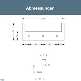Door Coat Rack with 3 Coat Hooks, for Doors up to 1.9 cm Door Thickness, Polished Stainless Steel, Door Hook Rail for Jackets & Towels, Door Hooks, Coat Hooks, No Drilling - PHOS Design