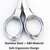 2 Pcs Collapsible Scissors Fishing Line Fabric Scissors Stainless Steel