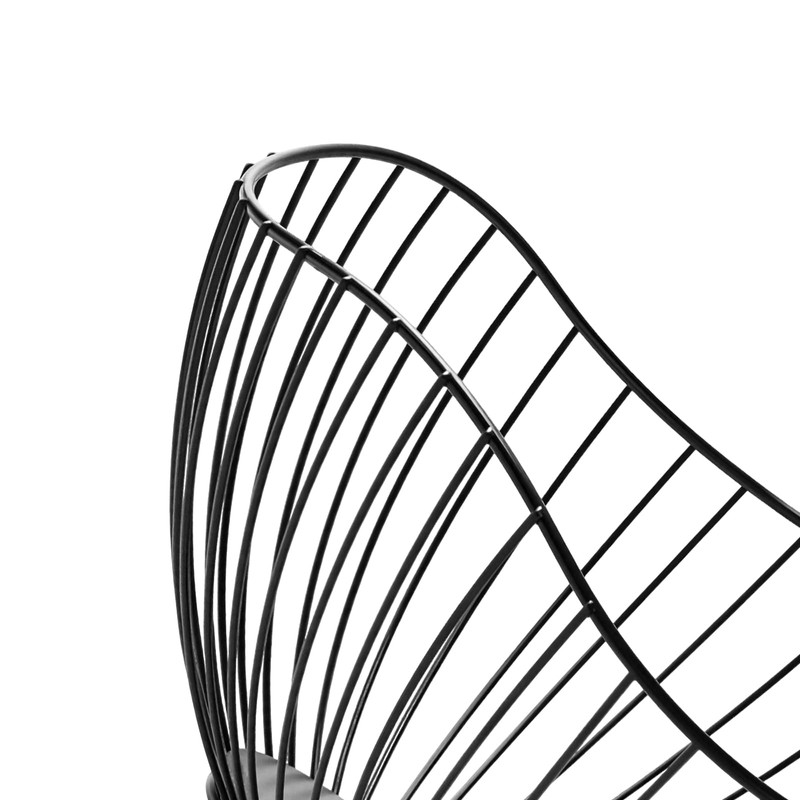 MAHIONG 2 PCS Fruit Bowl, Wire Fruit Bowls, Large Black